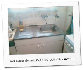 Montage de meubles de cuisine - Avant