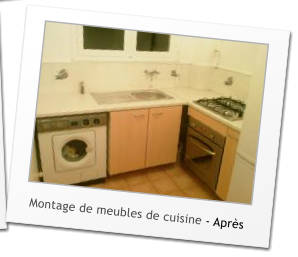 Montage de meubles de cuisine - Aprs