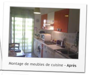 Montage de meubles de cuisine - Aprs